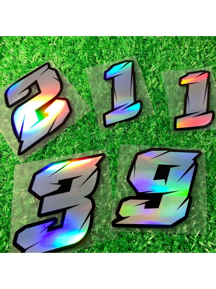 AliExpress NONE 1PC Laser Number Motorcycle Stickers Waterproof Motorbike Fuel Tank Electric Scooter Bicycle Decoration Durable Vinyl Decals
