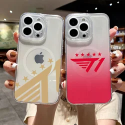 Five 2024 Champion Faker LOLS SKT T1 LCK Phone Case for iPhone 12 11 13 14 15 16 Max Pro Plus Magsafe Magnetic Wireless Cover