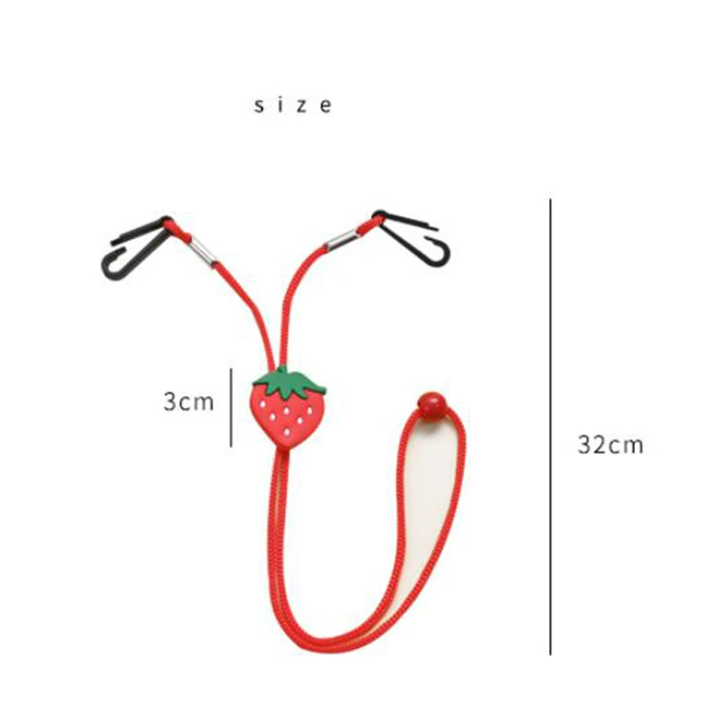 Lovely Fashion Fruits Children Students Flower Glasses Rope Glasses Chain Mask Anti-lost Lanyard Mask Rope