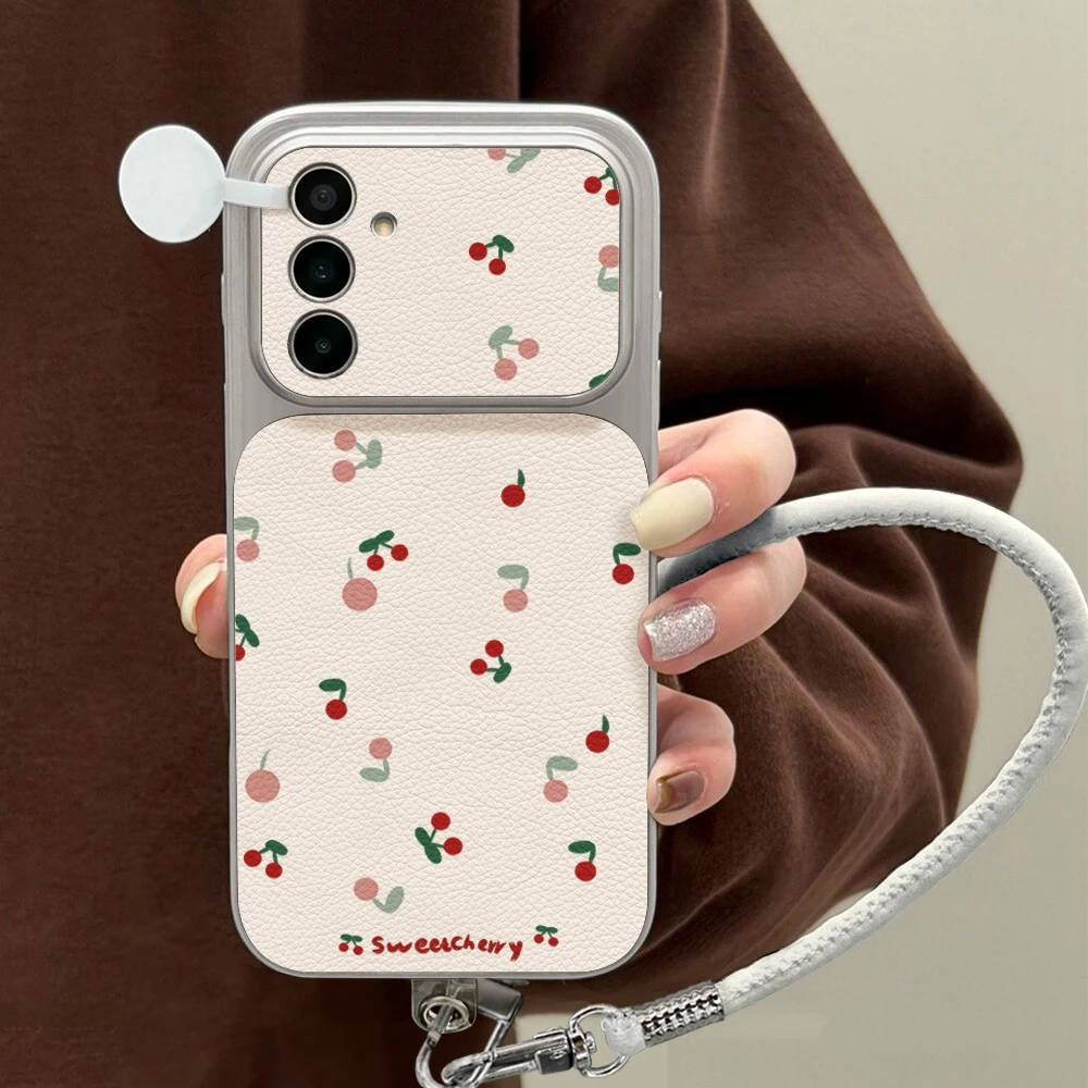 Cherry Pattern Phone Case For  - Leatherwork Drawing ulasan dan harga