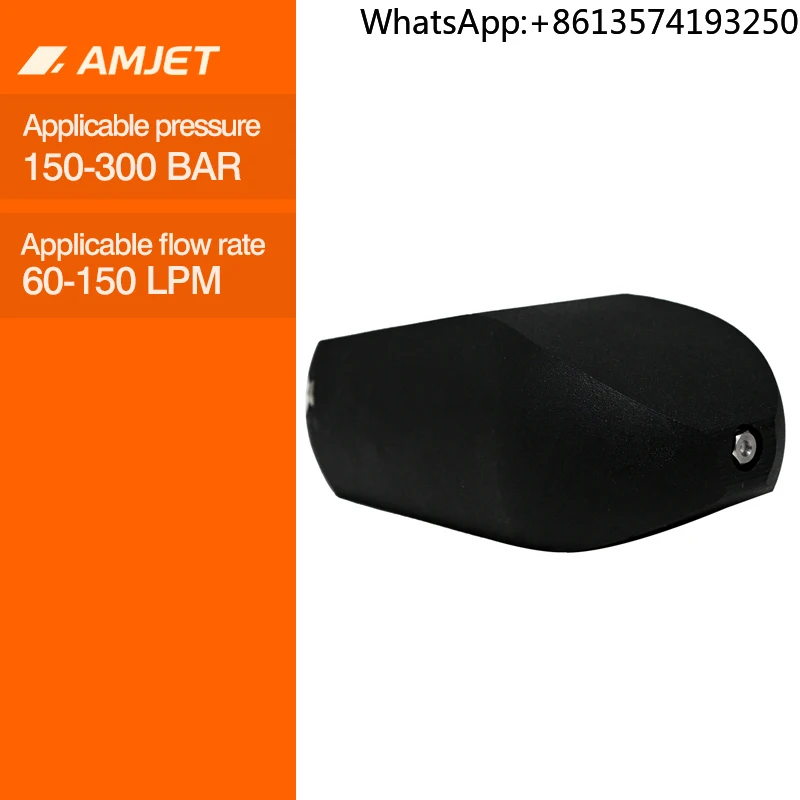 

AMJET Turbot Nozzle Jetter Cleaning Nozzle Equipped with a Rear Multi-hole Nozzle Ideal for Flushing Silt and Sand From Ditches