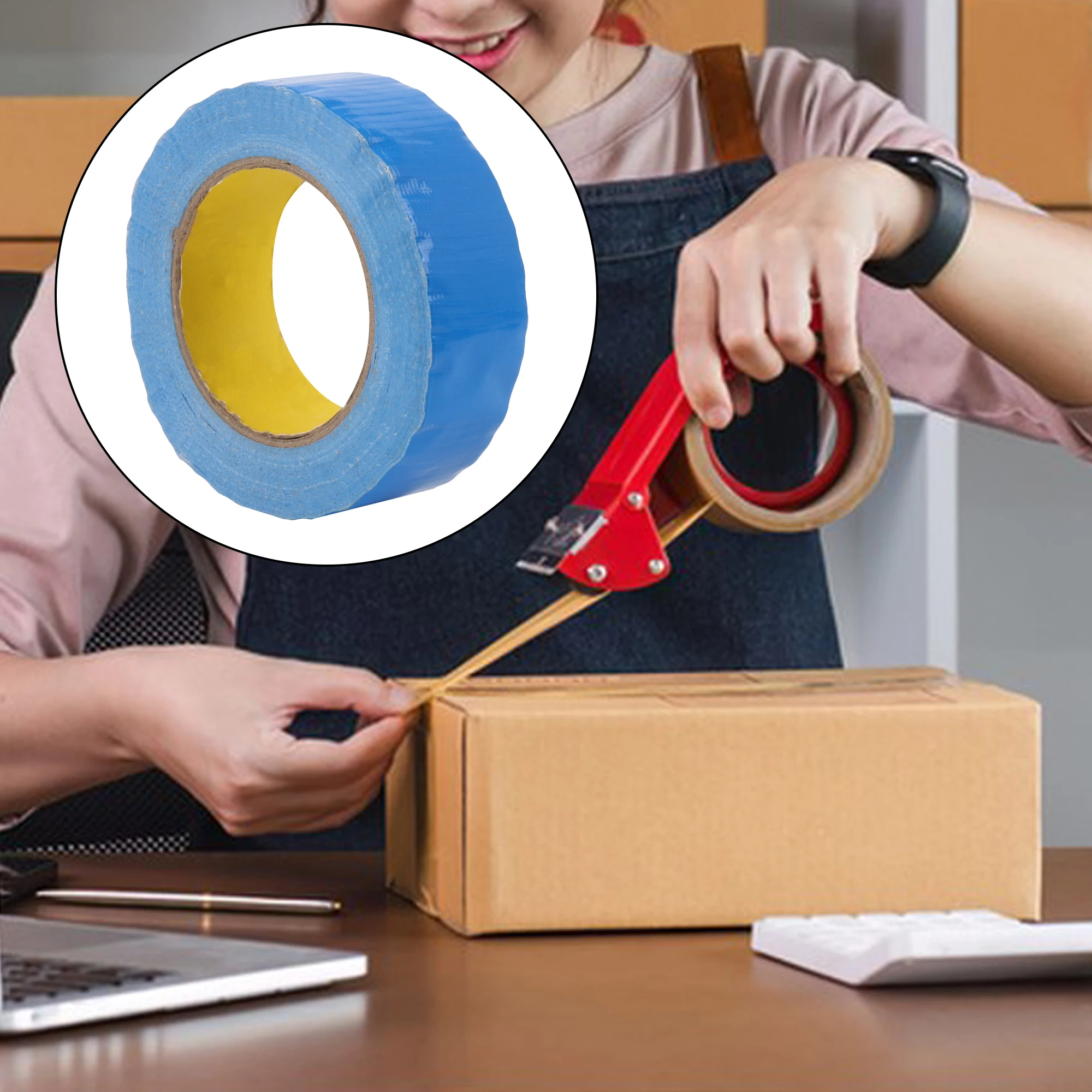 Fita gaffers azul CNBTR para piso de madeira e cabos elétricos 1,5 polegadas x 55 jardas