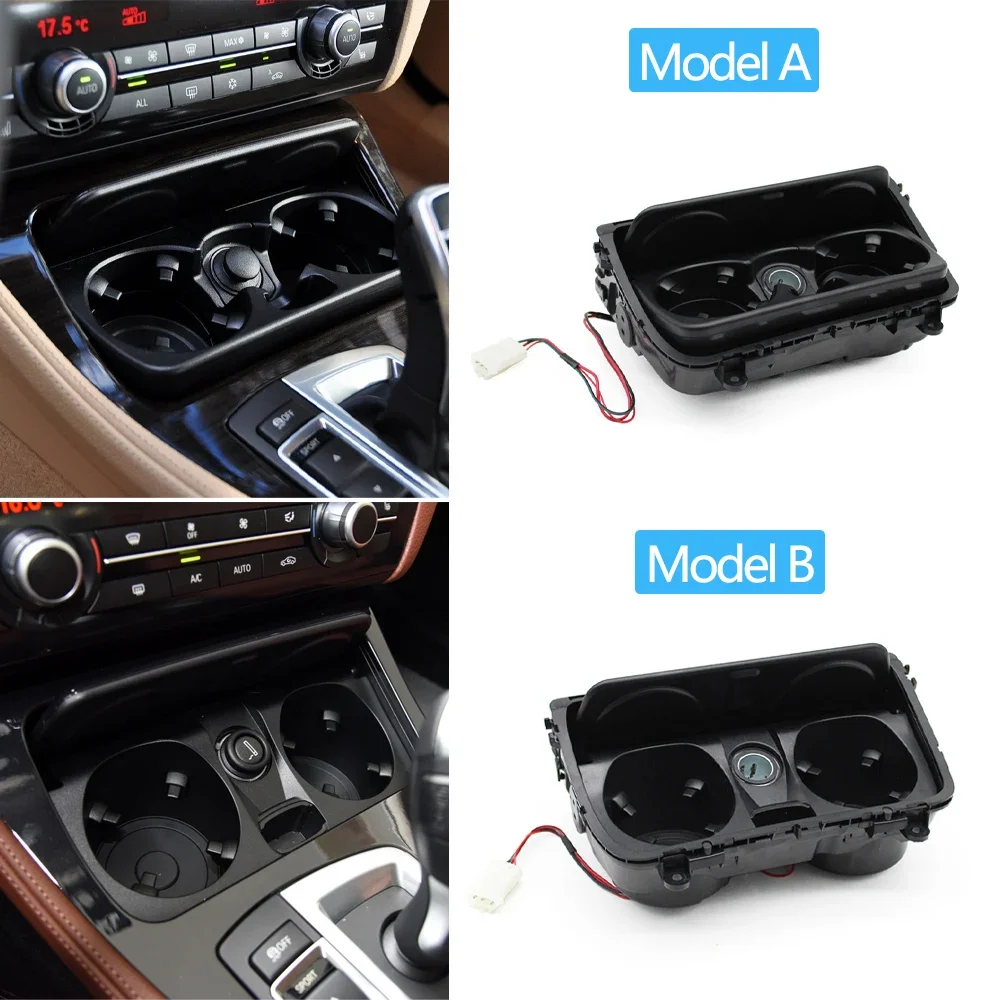 LHD RHD Front Center Console Drink Water Cup Holder Assembly Set For BMW 5 Series F10 F11 F10LCI F11LCI 520 523 525 528 530 535
