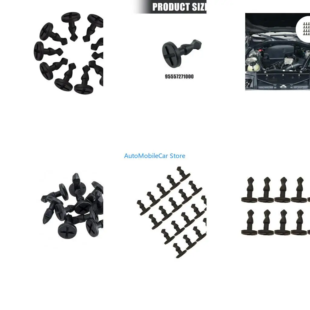 G8TE Quick Install Plastic Retainer Clips Secure Holding Not Corrosion Designs 95557271000 955-572-710-00 for Automotives