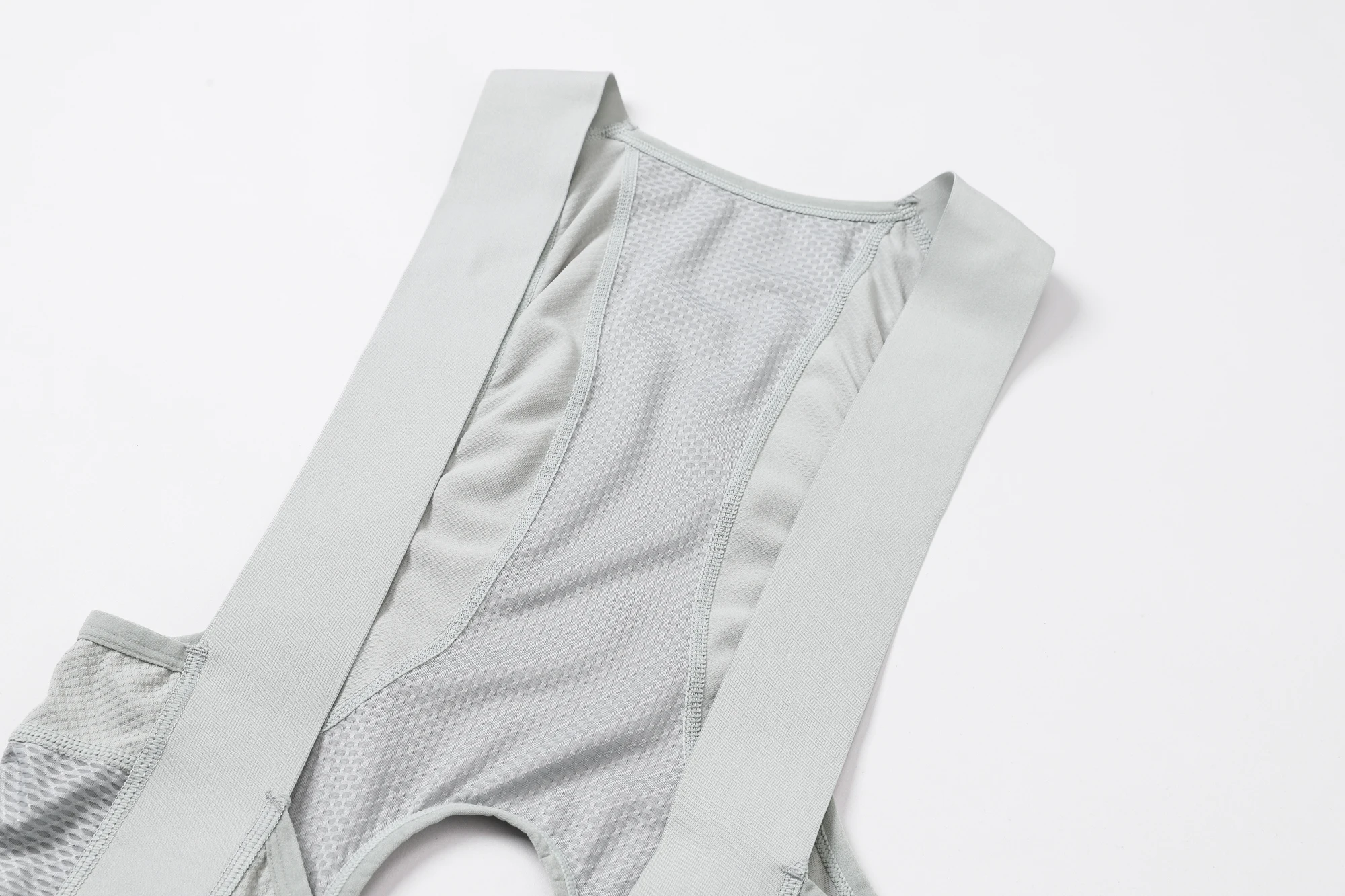 YKYW Herren Pro Team Trägerhose Sommer Outdoor Atmungsaktive Fahrrad-Sportbekleidung Tights Blau Grau Trägerhose 6 Stunden – Detail 12