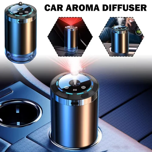 Imagen 2 del producto Ambientador inteligente para coche XMSJ, nivel 5, carga USB ajustable, difusor de fragancia para coche, ambientador, aceite esencial, regalo de fragancia