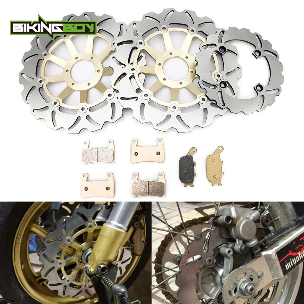 Front Rear Brake Discs Rotors Pads For Honda CBR900RR Fireblade 94 95 96 97 98 99 00 01 02 03 CBR929RR 00 01 CBR954RR 2002 2003