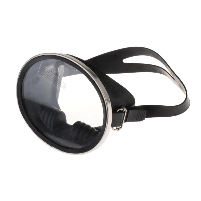 

Widely View Freediving Mask Tempered Glass Ovals Clear Panoramic Goggle