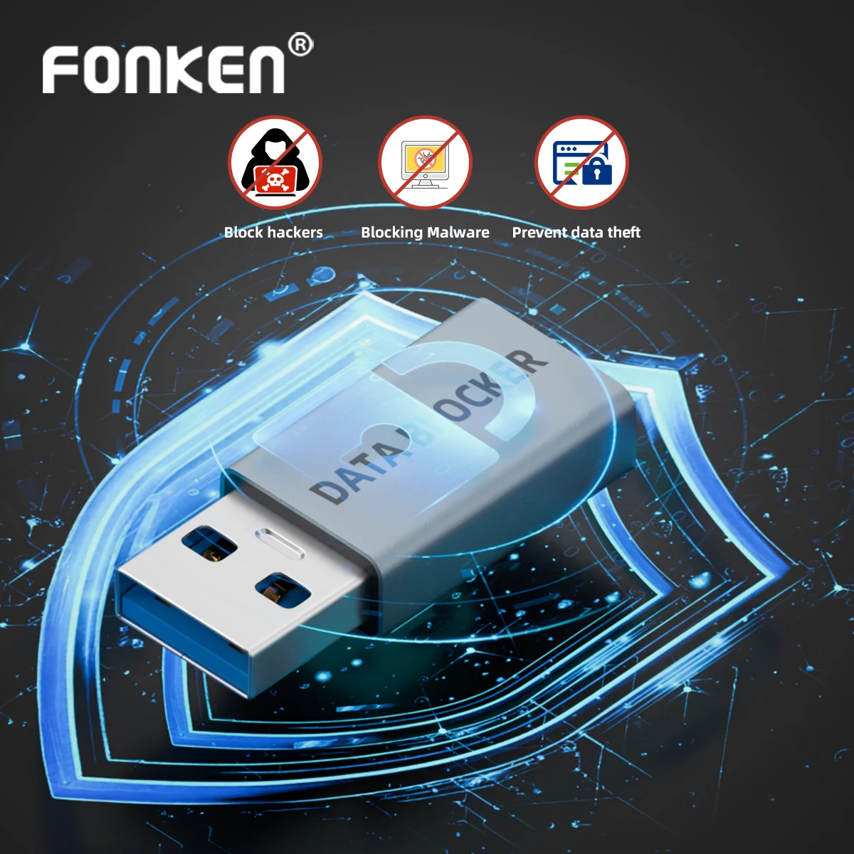 USB Data Blocker Anti Hacking Charge Adapter USB A/C male to USB A/C Female Anti Privacy Leak Converter For Laptop Mobile Phones