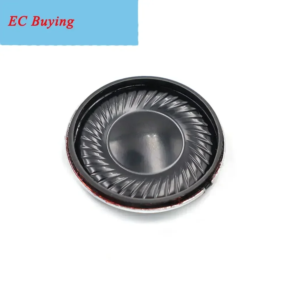 2 Buah 26MM 8 Ohm 1 Watt Bagian Pengganti Speaker Keras 26*5.3MM 8Ohm 1W Loudpeaker Casing Besi Magnet Internal 26 MM Tanduk