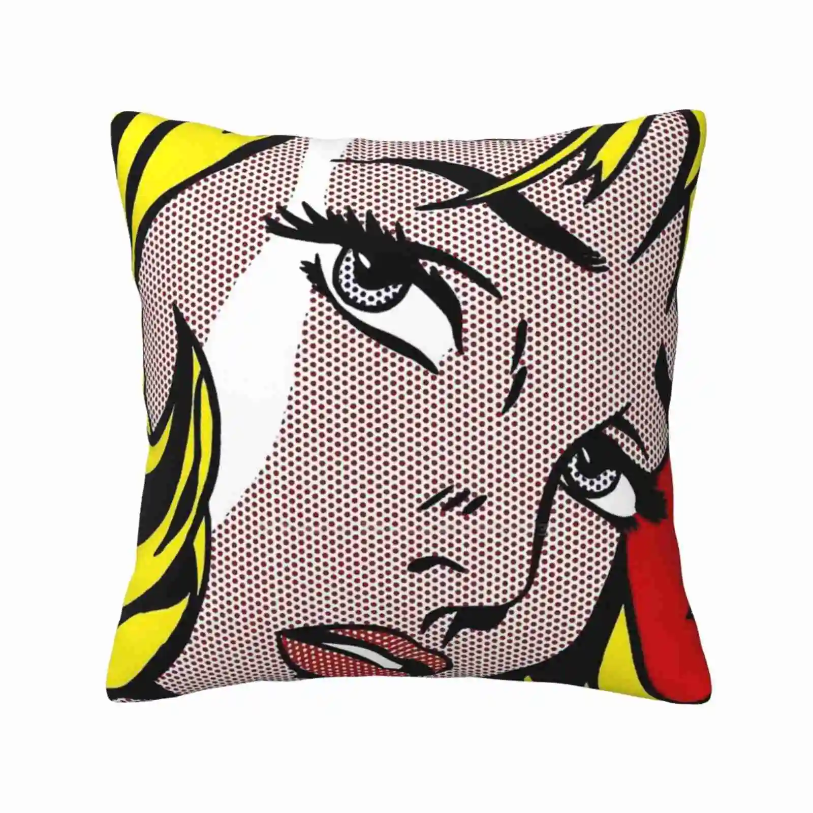 Roy Lichtenstein Art , Pop Art , Aesthetic , Graphic Home Sofa Car Cushion Cover Pillowcase Pop Art Aesthetic Roy Lichtenstein