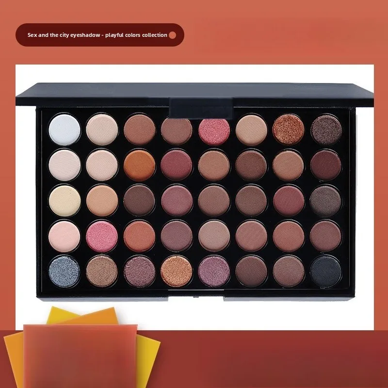 

Pearlescent 40-color Eyeshadow, Off-disc Eyeshadow Plastic, Hot-selling in Europe and America, Spot Earth-colored Beauty