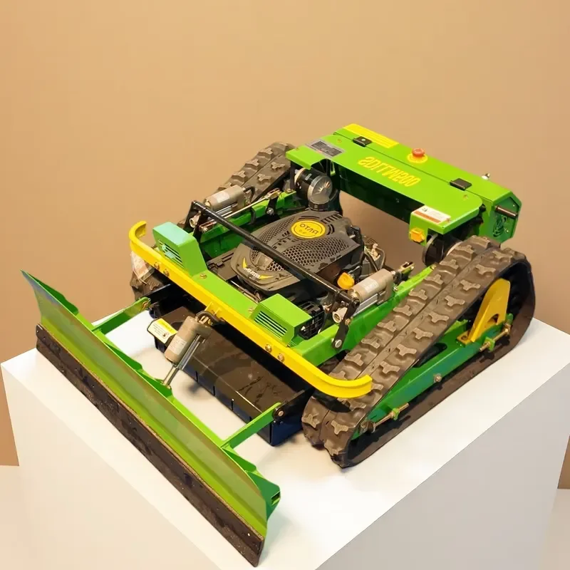 CE Certificate High Stability Crawler Lawn Mower Intelligent Remote Control Design for Hillside and Slope Mowing Tasks