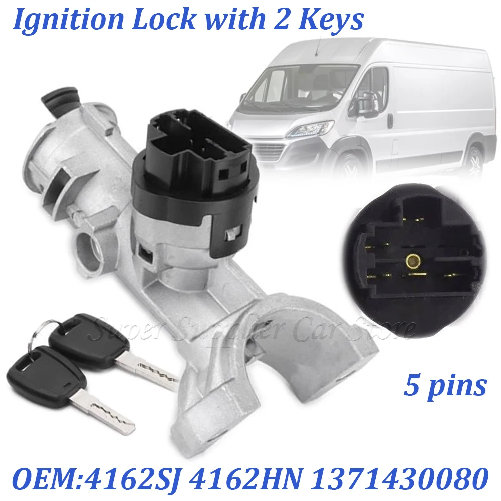 

For Peugeot Boxer 2006-2017 For Fiat Ducato Ignition Steering Barrel Lock for Citroen Relay 1348421080 1608501280 4162SJ 4162HN