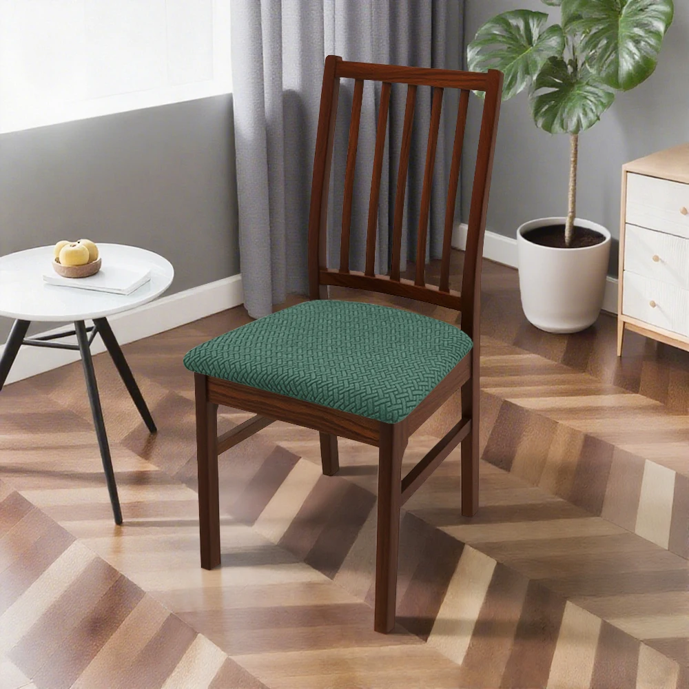 غطاء وسادة مقعد من الألياف اللدنة قابل للإزالة غطاء كرسي صلب غرفة الطعام تمتد 1 قطعة مقعد كرسي المطبخ مطعم المنزل