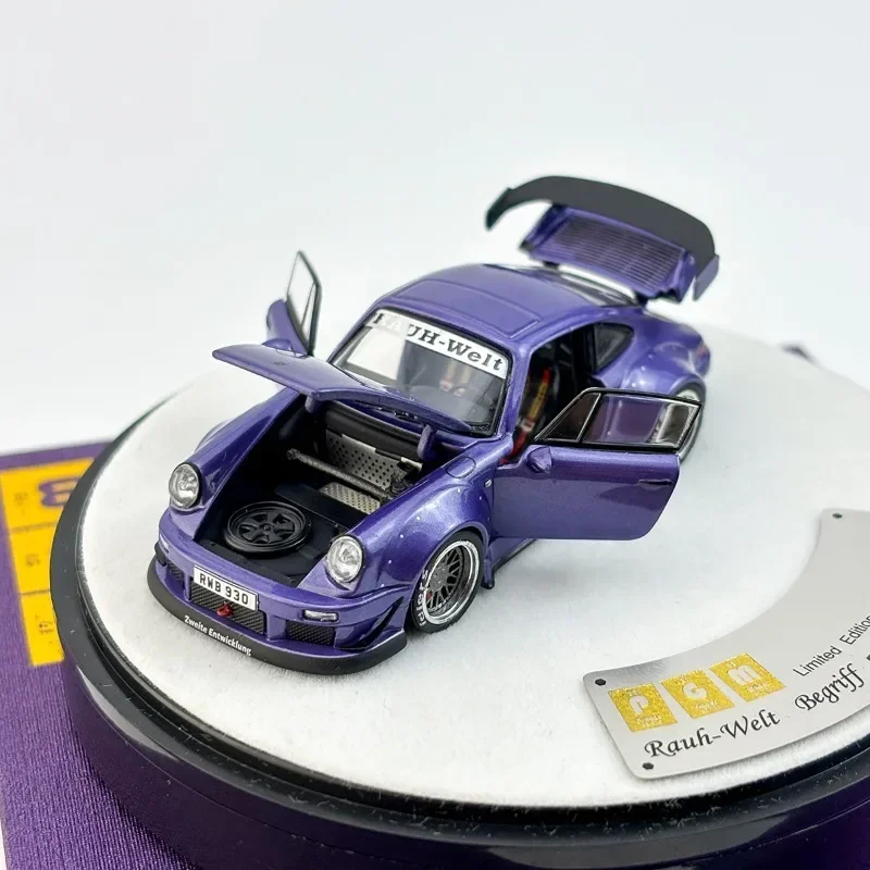 PGM 1/64 Porsche 911 RWB 930 Legering Speelgoed Motorvoertuig Diecast Metaal Model Geschenken