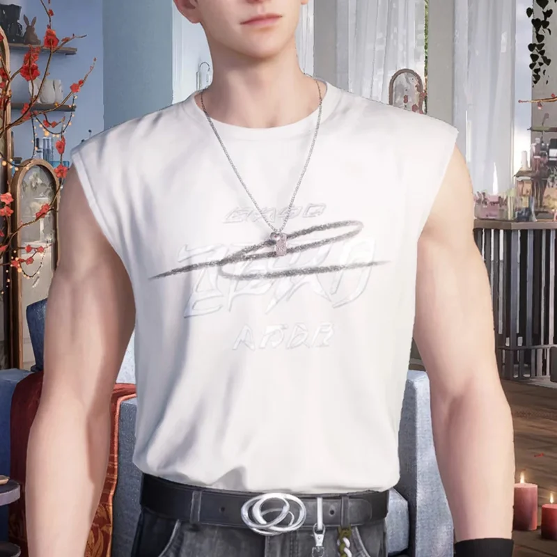 Qq28LQGame Love and Deepspace Caleb Cosplay Adulto Homens Uniforme Traje Colete Casual Roupas Esportivas Roupas de Halloween