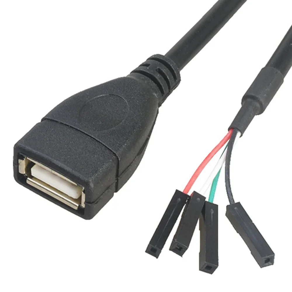 USB2.0 to Dupont female 1P line 4 holes Dupont female head to Dupont 2.0 to wire USB2.0 conversion line