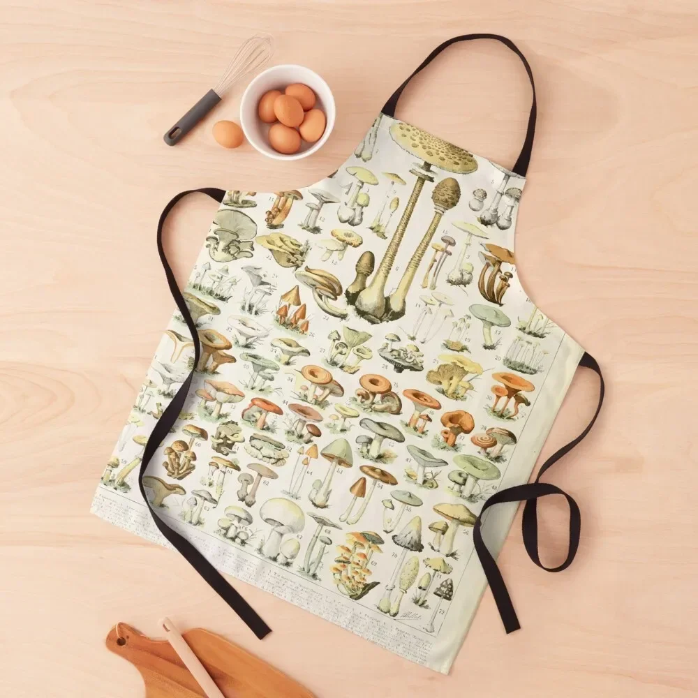 

Adolphe Millot champignon B Apron Customizable Korean Kitchen Things Funny Apron