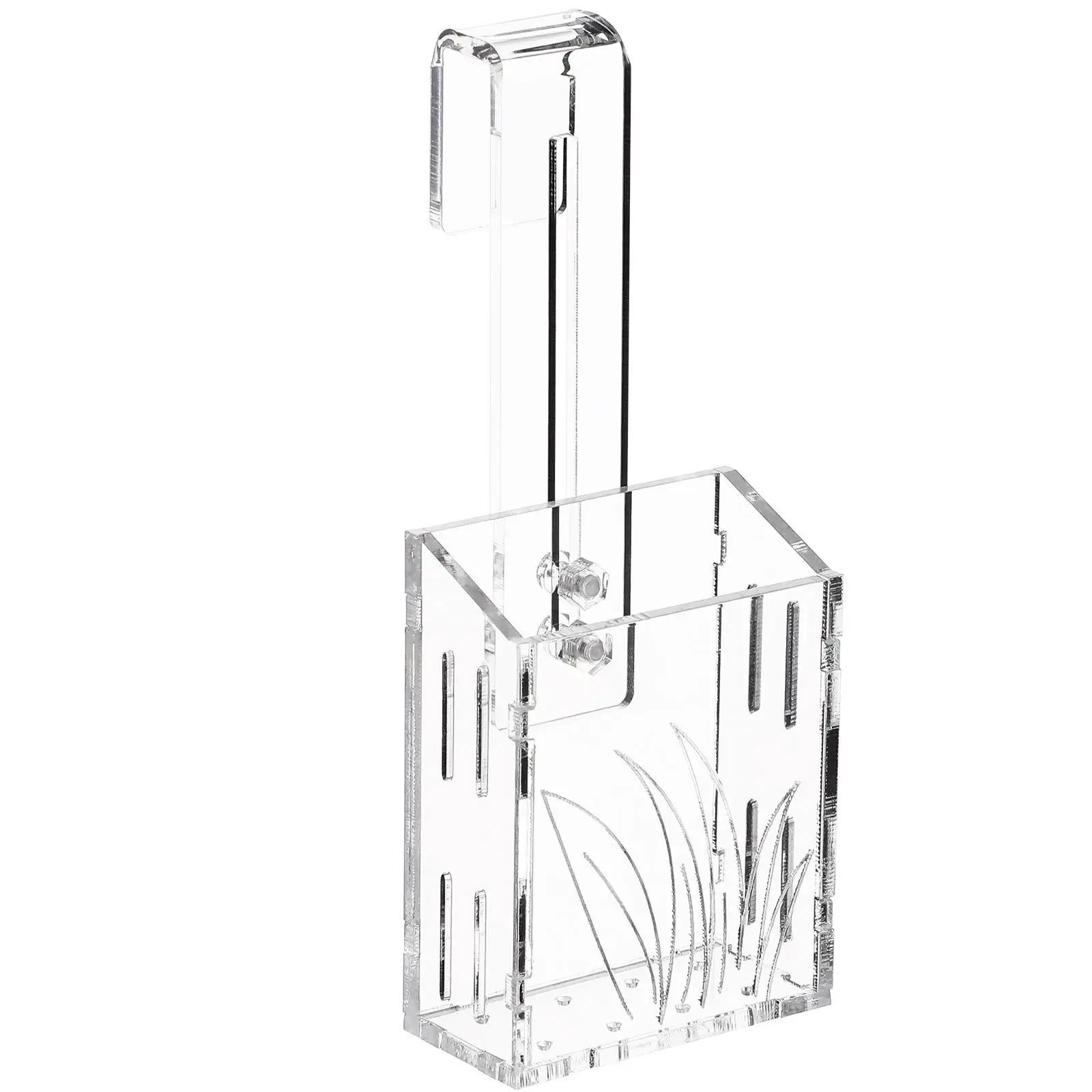 

Aquarium Plant Water Grass Planter Cup Fish Tank Decor Fish Tank Plant Holder Transparent Acrylic Reusable Aquatic Planter