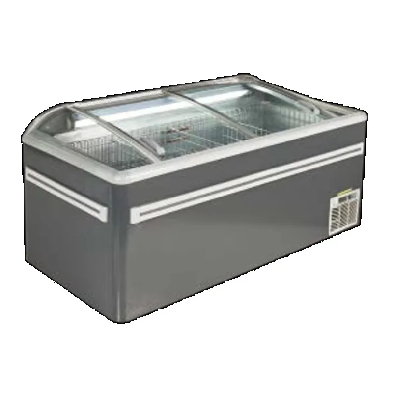 High Efficiency Inverter Combined Island  Commercial Horizontal Freezer for Supermarket and Frozen Food