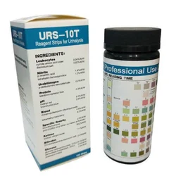 100 Strips URS-10T Urinalysis Reagent Strips 10 Parameters Urine Test Strip for Leukocytes Nitrite Urobilinogen Protein PH Test