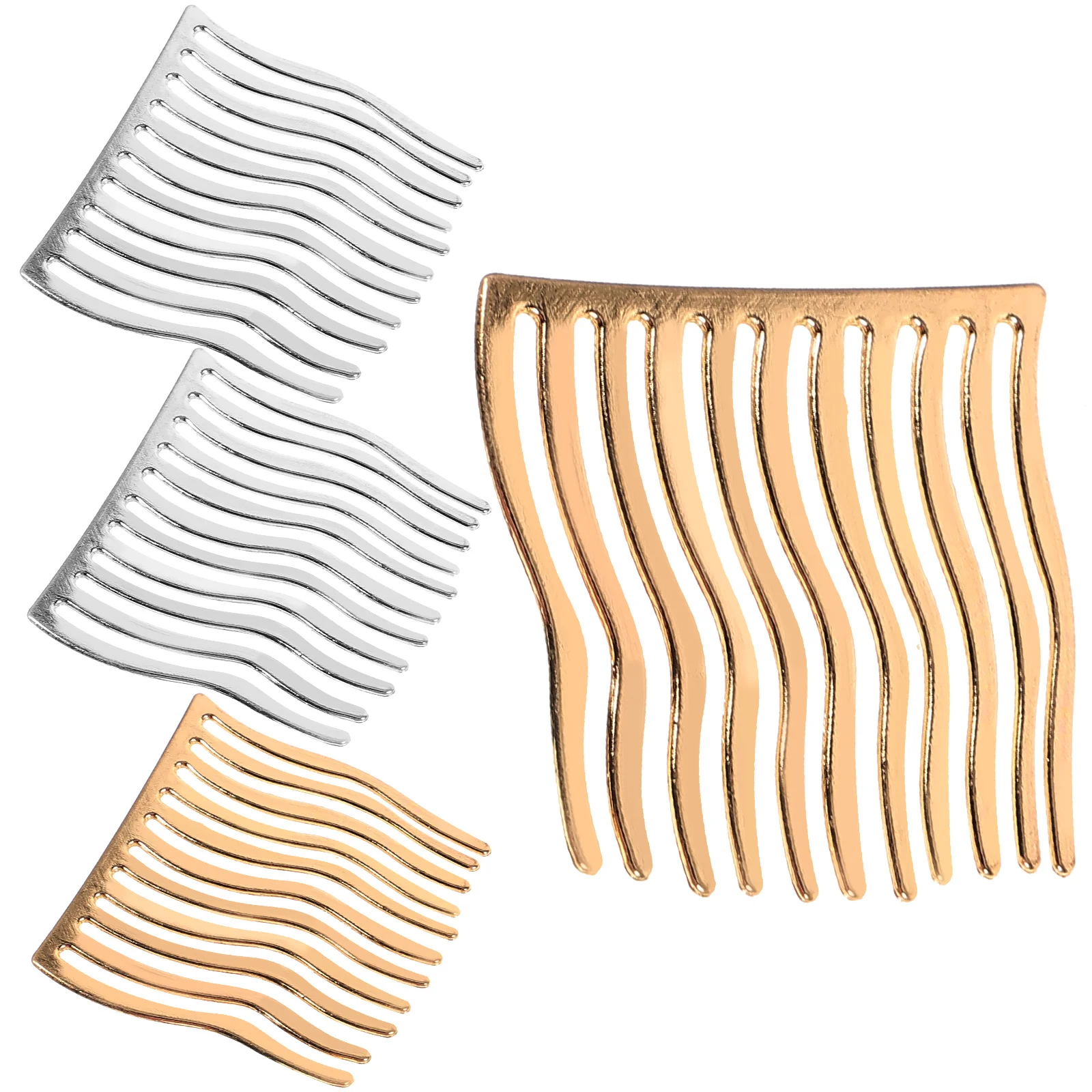 

Metal Hair Clip Comb Set for Women Decorative Wide Tooth Combs Side Combs Foldable Easy Use Hair Accessories Bridesmaids