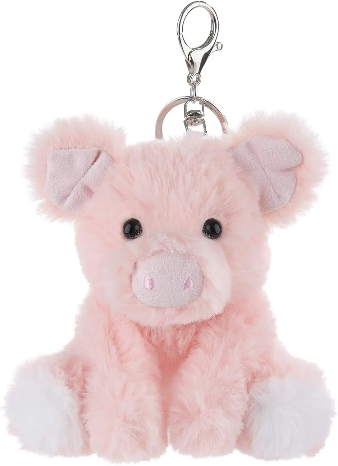 

Soft Pink Pig Plush Keychain for Kids Bags Backpacks Handbags