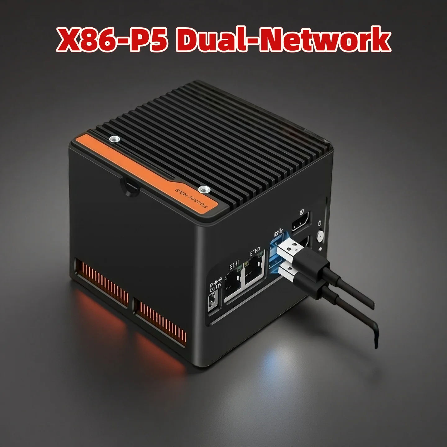 CWWK Pocket NAS X86-P5 N305 4*NVMe NAS server based on X86-P5 12th Generation N100/i3-N305 DDR5 4800MHz