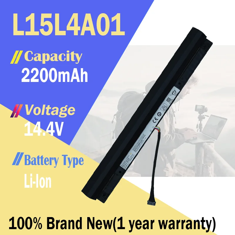 L15L4A01 Аккумулятор для ноутбука Lenovo IdeaPad V4400 300-15IBR 300-14 B50-50 B71-80 100-14IBD 100-15IBD 110-15ISK L15S4A01 L15M4A01