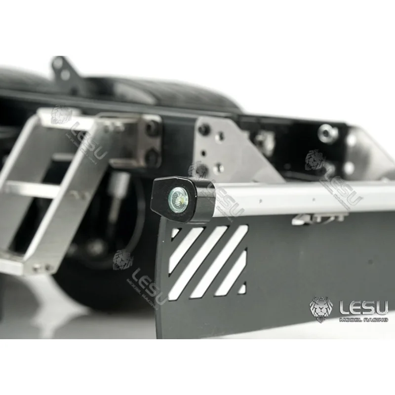 LESU RC 1/14 Model Truck Rear Bumper H-1304 With LED Lights Flatbed Model For Tamiya 1:14 Tractor Truck Parts Model Accessories