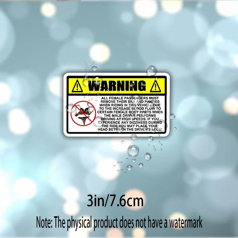 No Underwear And Bras Vinyl Decal Self Adhesive Sticker for Car Motorcycle Helmet Laptop Smooth Surface Decor