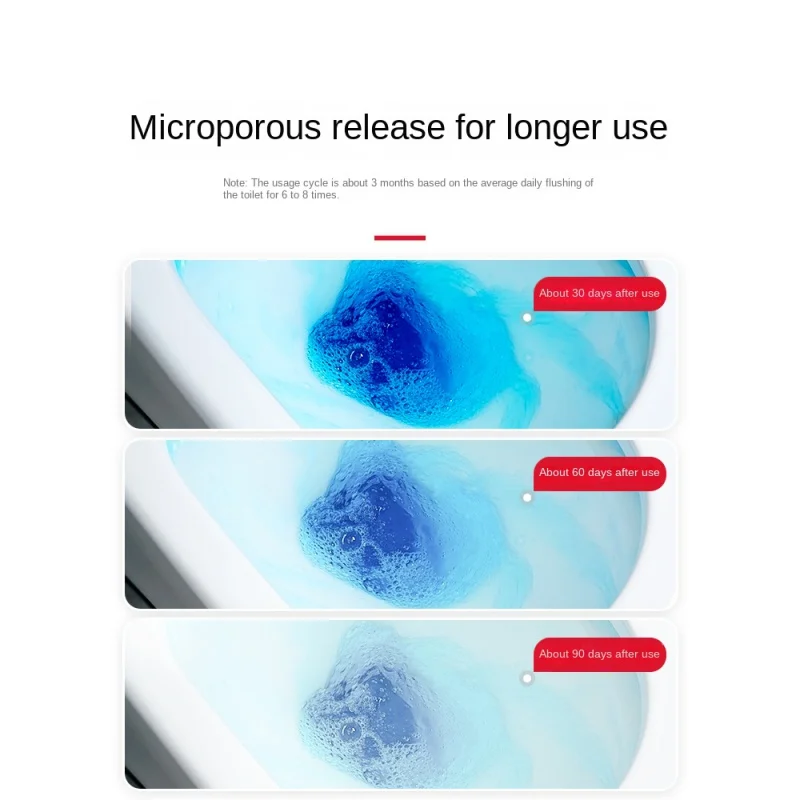 Magiczne pudełko do czyszczenia toalet trwała 90-dniowa niebieska bańka dezodorant toaleta niebieska bańka płyn czyszczący żel do czyszczenia toalet