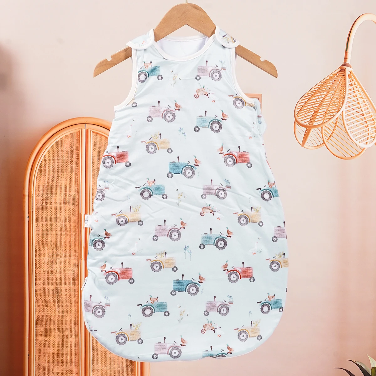 HappyFlute Baby Sleeping Bag Bamboo Cotton Warm Wearable Blanket Winter Print Vest Sleep Sack For Newborn