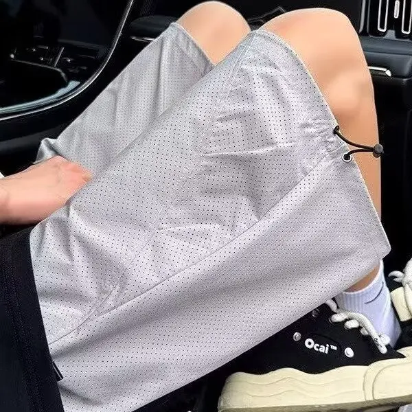 

Summer Large Size Men's Workwear Shorts Loose Fitting Youth Hong Kong Style Vintage Outerwear Teenage Straight Leg Five-Quart...