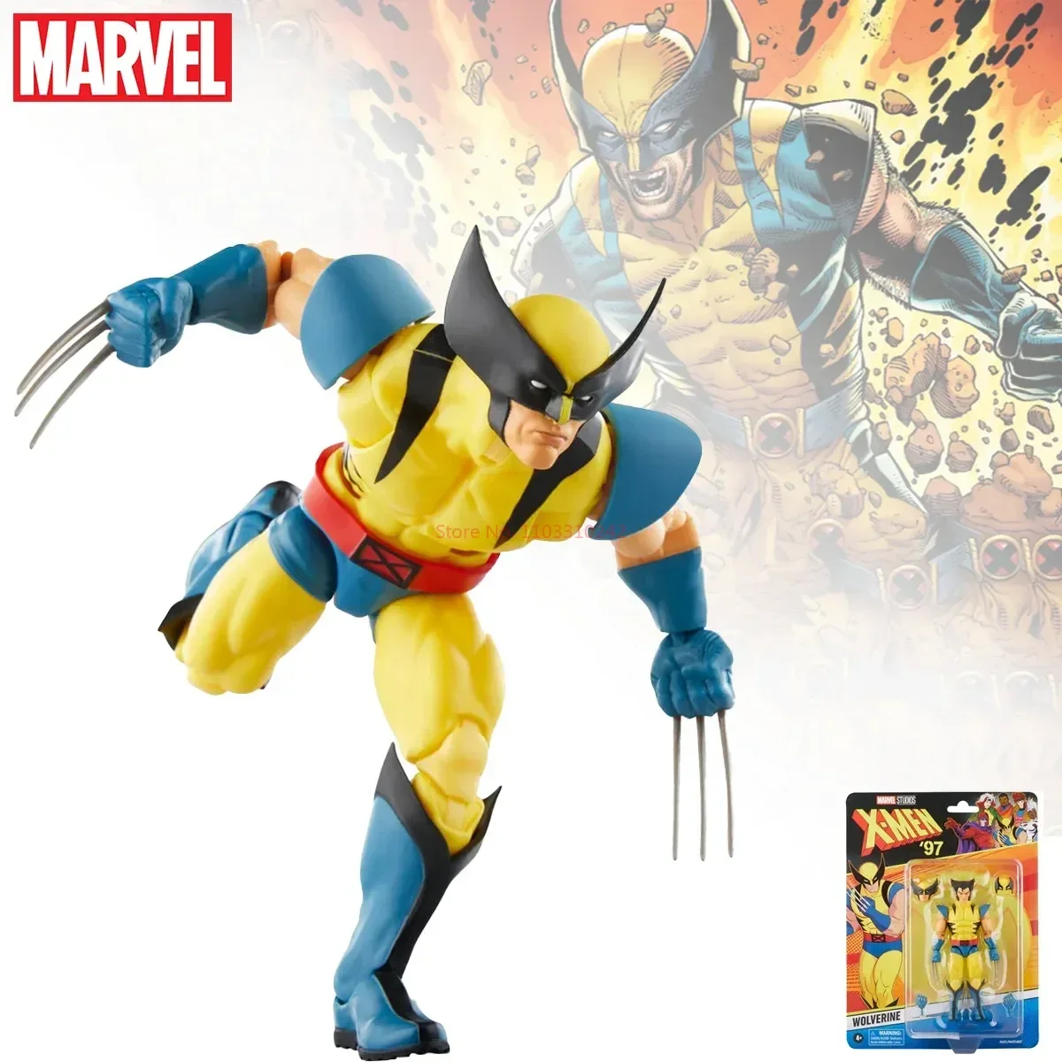 

Marvel Legends Series Wolverine X-Men 97 Animated Series 6 Inch Action Figures Toy Model Doll Room Ornamnets Adult Kids Gift