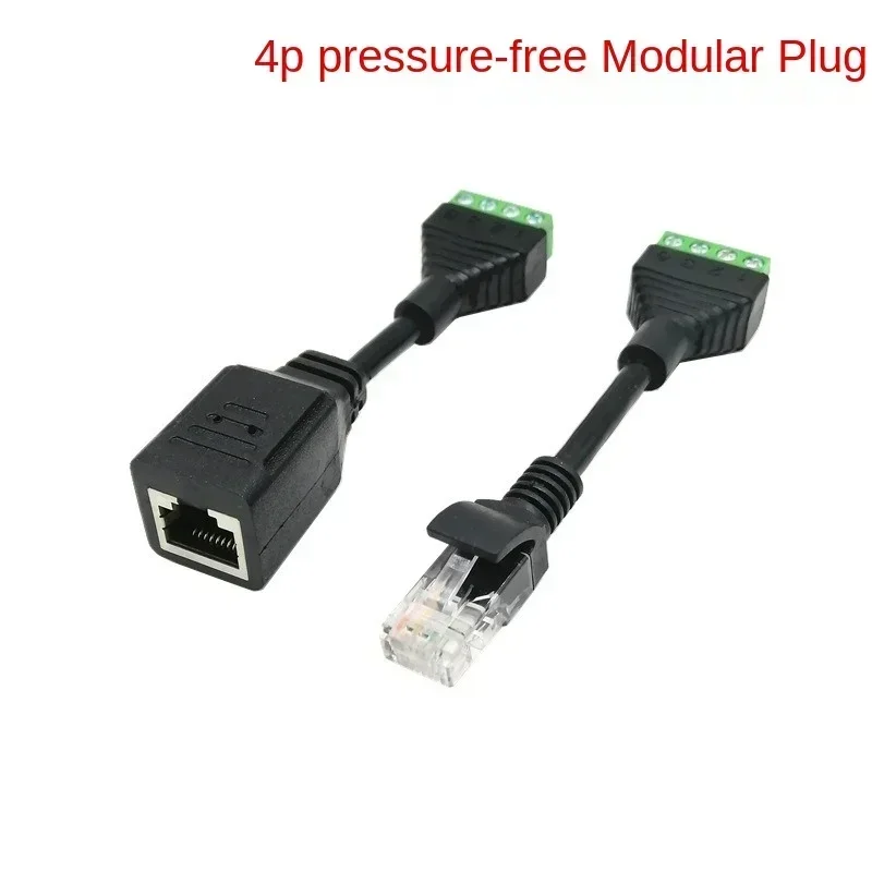 

Клемма RJ45 к 4-контактному разъему RJ45 с гнездом Клеммная колодка с кристаллической головкой Клеммная колодка без давления Кристаллическая головка Конец сетчатого блока