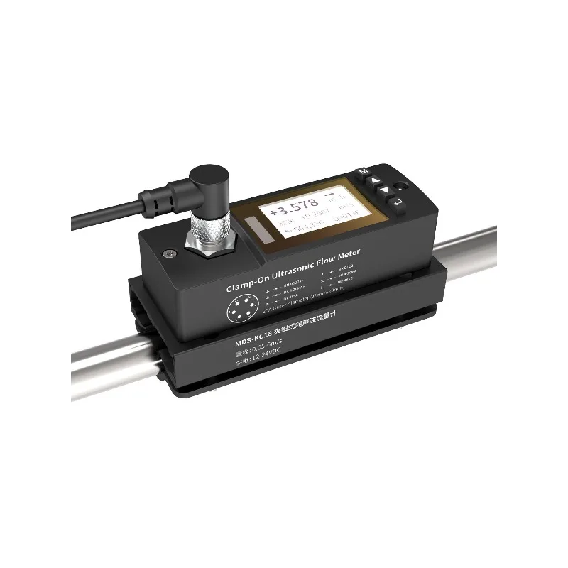 

Small diameter external buckle type ultrasonic flowmeter, measuring high-precision clamp type sewage water quality detection