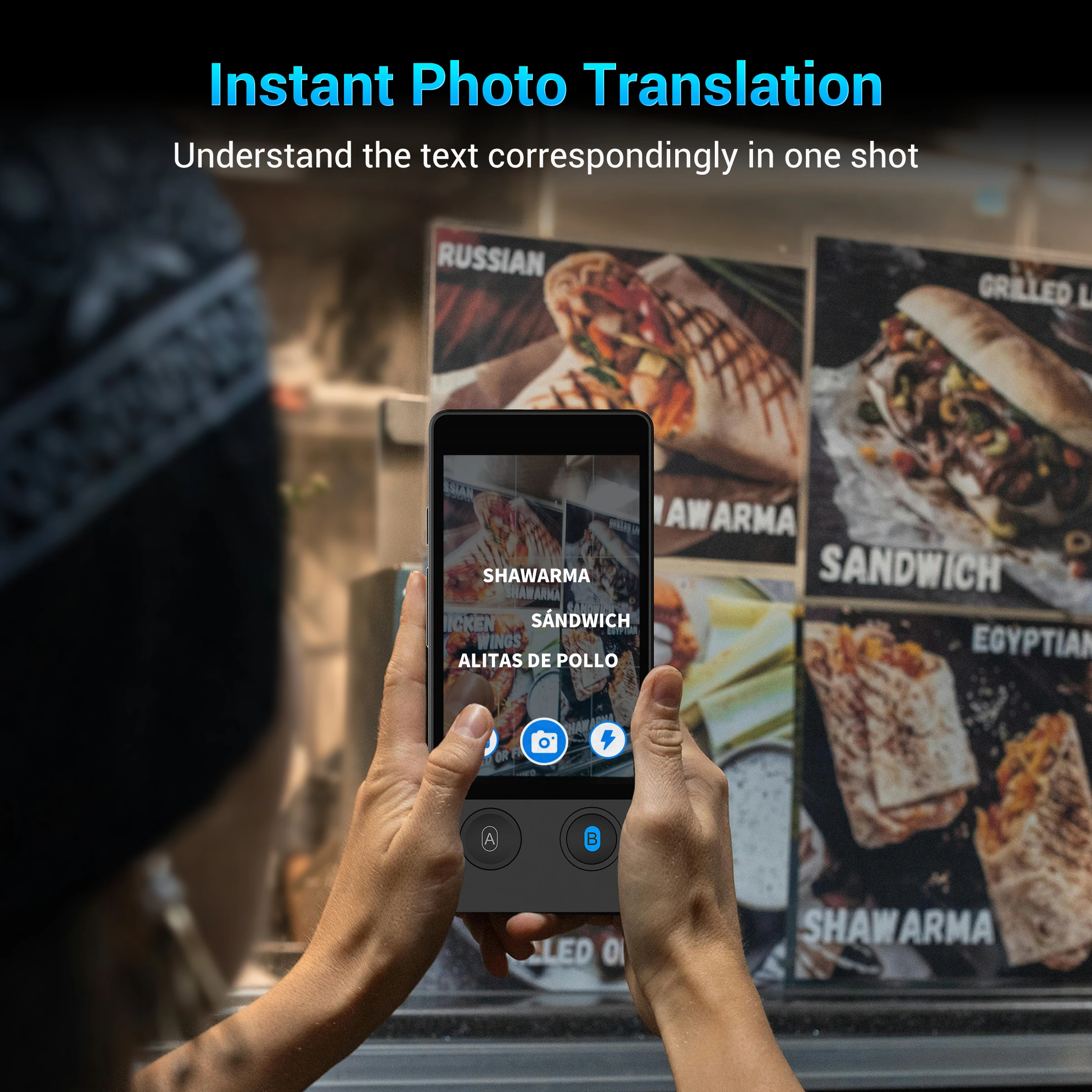 Best Seller W12 Wifi Portable Instant Language Accurate Offline Online Translation AI Voice Language Translator Device