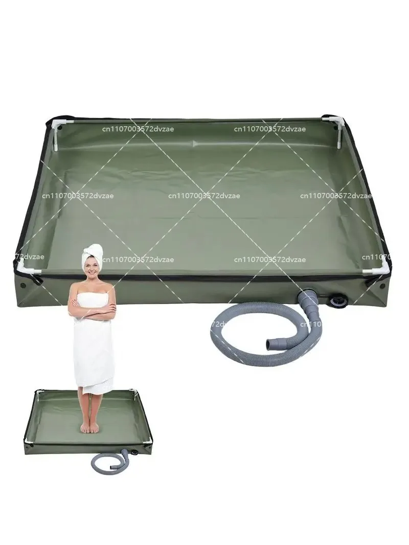 Camping Base Outdoor Tent  Camping Awning Tray Portable Shower Pan Foldable Shower Base for Camping Travel