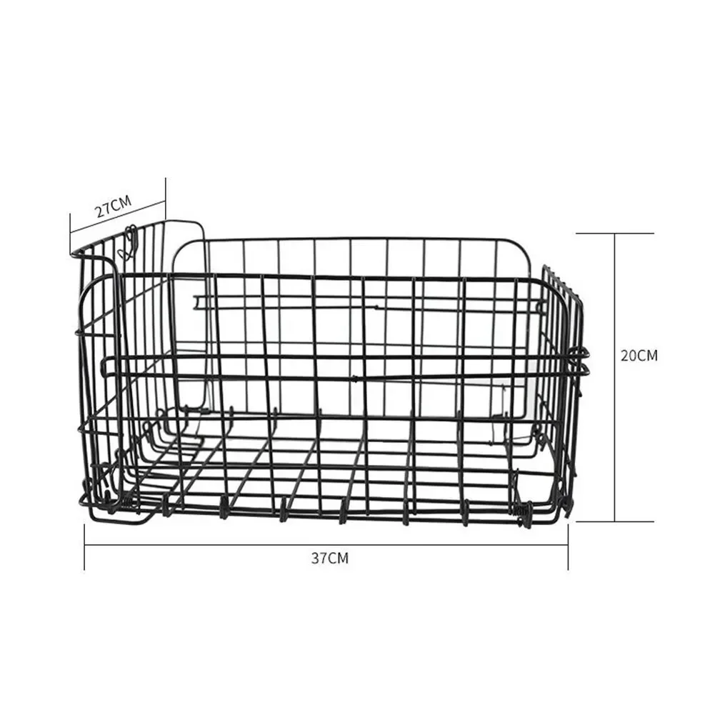 Tylny kosz rowerowy Torby rowerowe Sakwy Tylne kosze ze stali nierdzewnej Składany kosz Akcesoria rowerowe o dużej pojemności