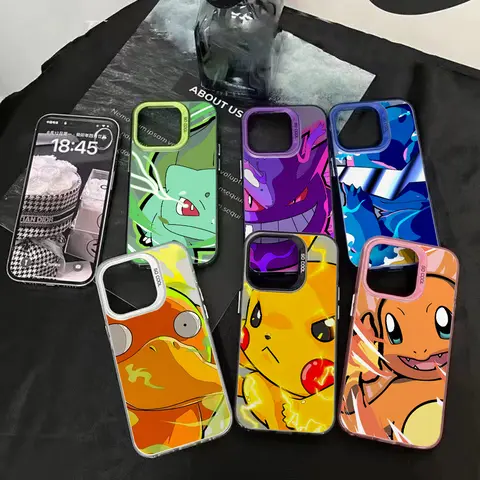 Anime Pokemons Gengars Pikachus Phone Case for Xiaomi Redmi 14C 13C 12C 10C 9C Note 14 13 12 11 10 9 8 S Pro Plus 4G 5G Cover