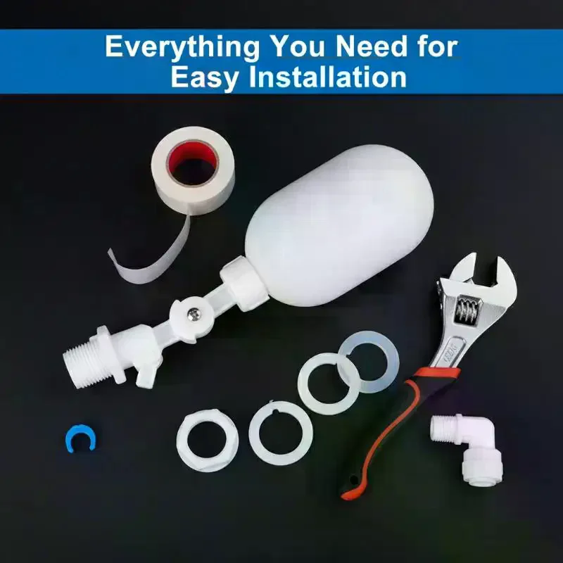 1PC Adjustable Auto Fill Float Ball Valve Water Control Switch For Water Tower