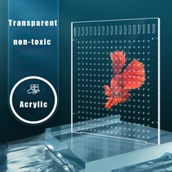 Divisor de acrílico transparente com ventosa, Big Fish Tank, acessórios de aquário para combater, peixes doentes incubação, placa de isolamento