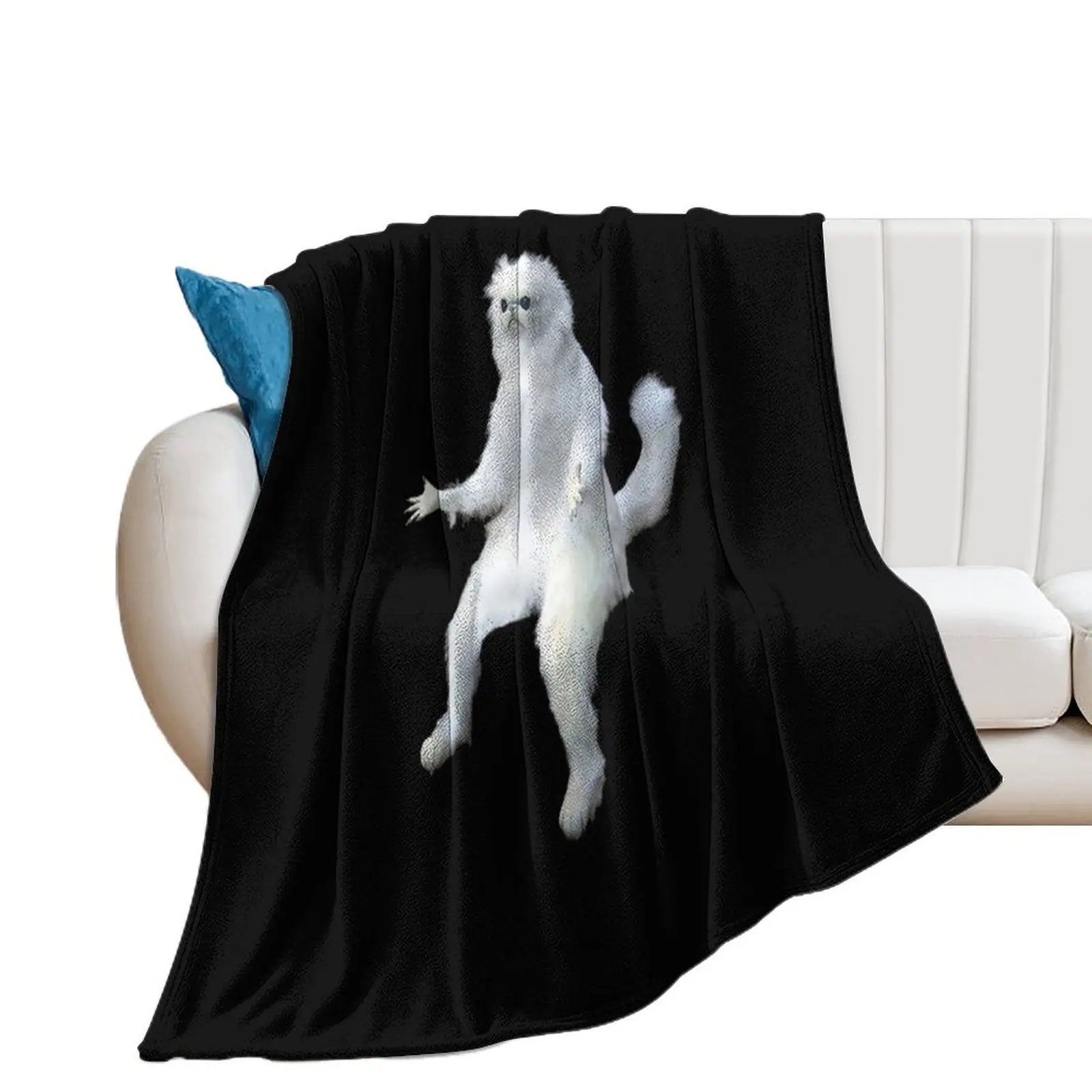 

Persian Cat Meme Throw Blanket Blankets For Sofas Heavy Blankets