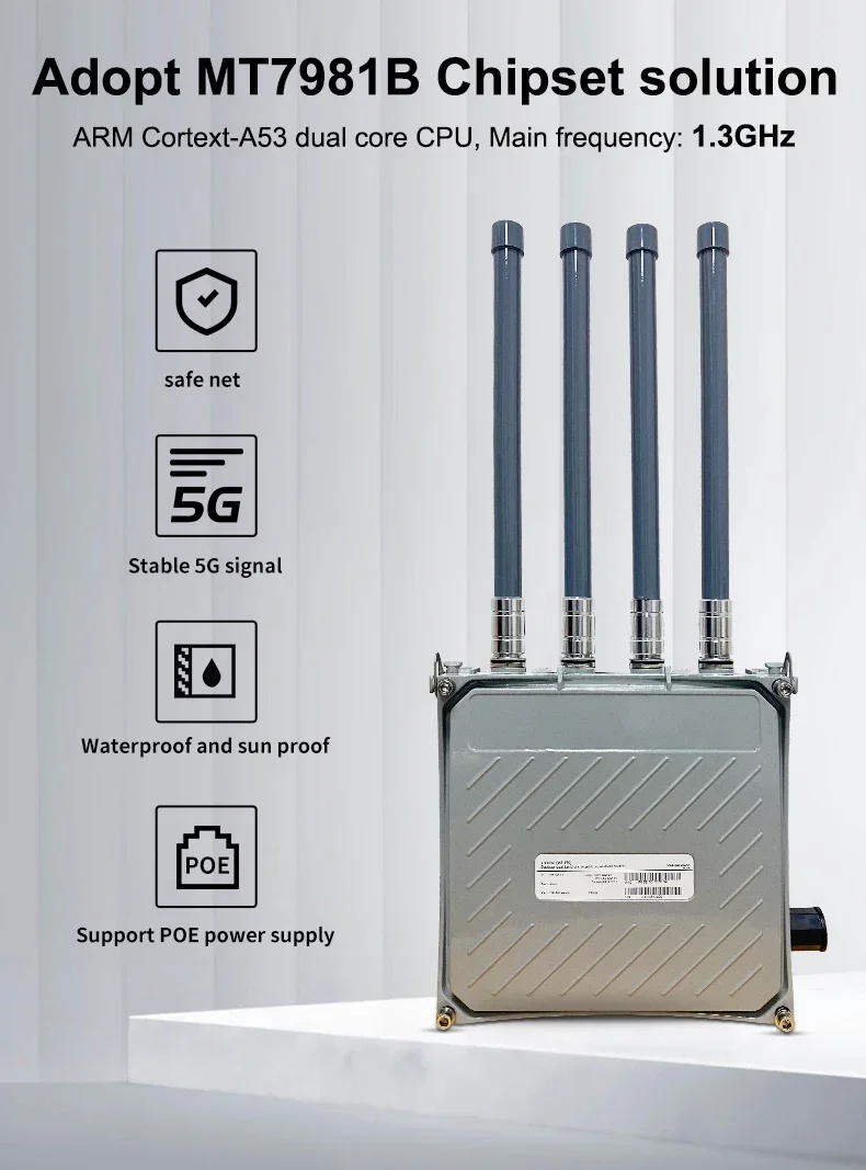 Antena exterior WiFi6 2.4G y 5.8G Wifi Internet de alta velocidad 4G LTE 5G Router