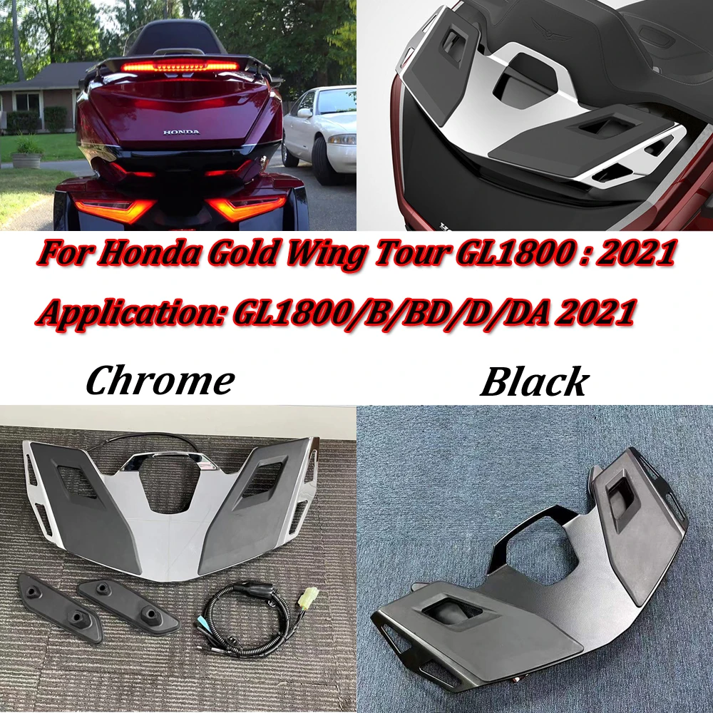

Motorcycle Rear Trunk luggage Rack LED Brake Light For Honda Goldwing Tour GL1800B Automatic DCT GL1800BD 1800DA 2021-2022