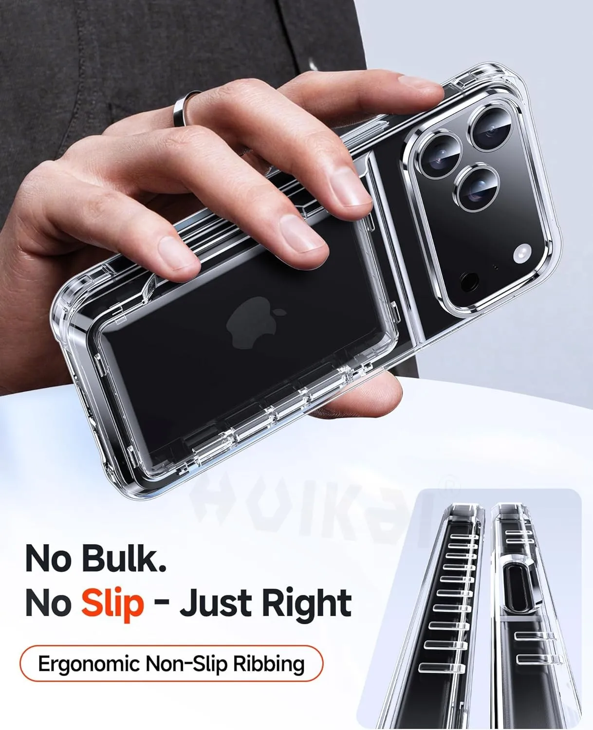 حافظة بطاقات المحفظة لهاتف آيفون 17 برو ماكس 17 اير 16 برو ماكس 15 برو 15 14 حامل فتحة الشريحة سليم هارد PC غطاء حماية عالي التحمل #6