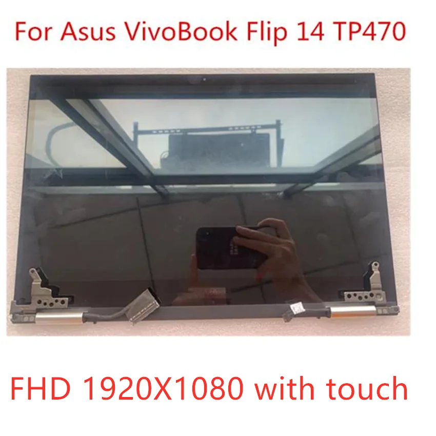 

Original lcd touch full Assembly Replacement For Asus VivoBook Flip 14 TP470 TP470E TP470EZ TP470EA laptop panel 1920*1080