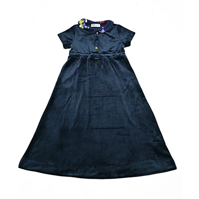 Familien-Shabbos Samt-Set Mädchenkleid Passendes T-Shirt Baby 2-Teiliges Set Langarm Kinderkleidung Blumenkragen und Knöpfe – Detail 18